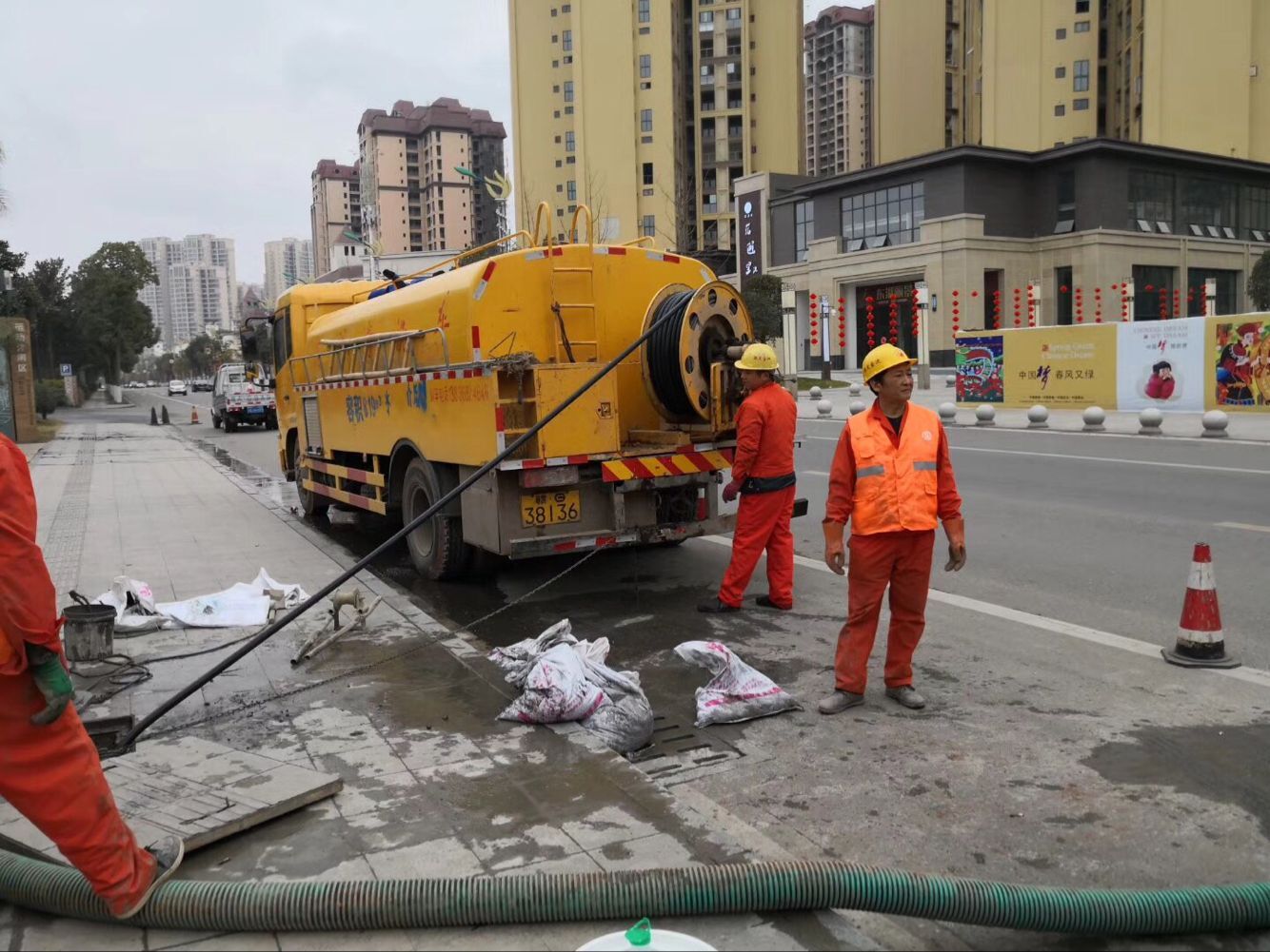 弥渡排污管道清淤-管道清洗